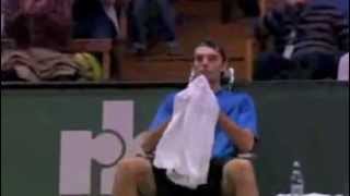 Karlovic underarm drop serve [upl. by Ammann]