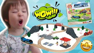 Playtive Junior EisenbahnSet l รีวิวรถไฟของเล่น​ Wooden Train Set l Railway Set l Set chemin de fer [upl. by Ninetta507]