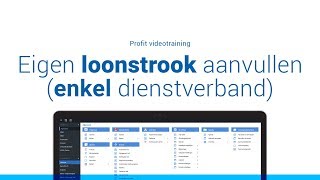 Eigen loonstrook aanvullen enkel dienstverband [upl. by Aehcsrop]