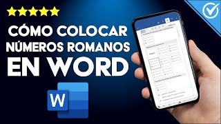 ¿Cómo Puedo Escribir Números Romanos en Word  En mi Celular o PC [upl. by Aihselat]