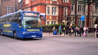 Megabus Route M11 54019 SP07CAE Plaxton Panther Volvo B12B [upl. by Brout]