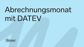 Abrechnungsmonat mit DATEV [upl. by Albina]