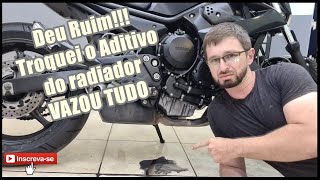 Troquei o fluido da moto vazou tudo Reparo bomba dagua XJ6 Resolvendo alguns detalhes PART 3 [upl. by Anivek]