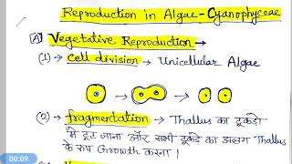 Reproduction in Blue green Algae Cyanophyceae [upl. by Hock]