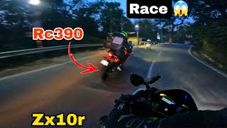 Rc390 Wala Rider khatarnak Hi Hai 😱 Aaj To Race Ho Gyi RC 390 K Sath [upl. by Suraved996]