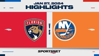 NHL Highlights  Panthers vs Islanders  January 27 2024 [upl. by Limaa816]