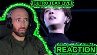 BTS  OUTRO TEAR LIVE RAPPER REACTION [upl. by Healy67]