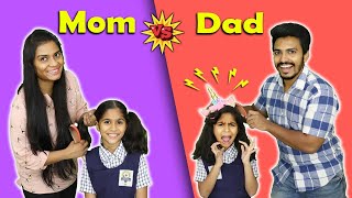 Mom Vs Dad Funny Video  Paris Lifestyle Moral Story [upl. by Anael847]