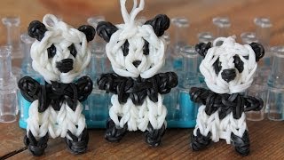 Rainbow Loom Nederlands pandabeertje [upl. by Hanus]