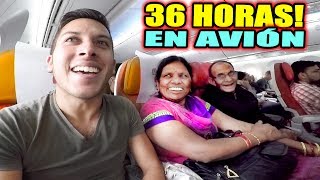 36 HORAS EN AVIÓN TRAYECTO a LA INDIA  Alex Tienda [upl. by Noicpesnoc]