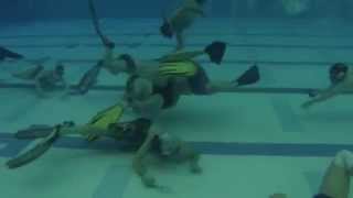 Underwater GoPro footage of the Chicago Underwater Hockey Club [upl. by Udelle]