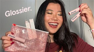 GLOSSIER ULTRA LIP REVIEW  SWATCHES [upl. by Norabal]