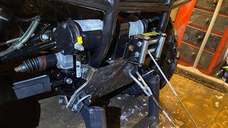 Welding a winch mount for Honda Rancher ATV [upl. by Lertsek]