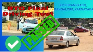 4WHEELERS DRIVING LICENSE TEST DL TEST AT KR PURAM KA53 BANGALORE KARNATAKAPASS✅✅✅💯2022 TEST [upl. by Naiviv381]