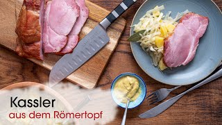 Kassler auf Sauerkraut  Klassiker unter den Römertopf Rezepten [upl. by Ahsets]