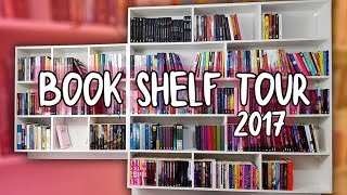 BOOK SHELF TOUR 2017  TOUR PELA MINHA ESTANTE  Kabook TV [upl. by Kerrill]