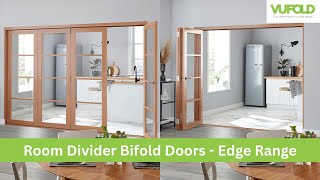 Internal Room Divider Bifold Door  Vufold Edge [upl. by Akanke482]