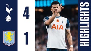 Tottenham Hotspur 41 Aston Villa  Premier League Highlights  Solanke double as Spurs THRASH Villa [upl. by Attolrac]