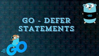 GoLang  DEFER STATEMENT [upl. by Eneres]