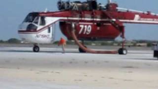 Sikorsky Sky Crane Engine Start and Takeoff [upl. by Martsen]