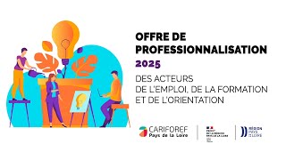 Offre de professionnalisation 2025 du 1er semestre [upl. by Lerrej]