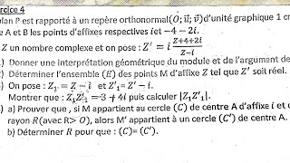 les nombres complexes exercice 2 [upl. by Hadwyn]