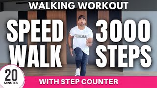 🤩 Fast Walking at Home Workout  Speed Walk at Home Workout [upl. by Aisetal554]