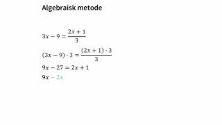 Algebraisk metode [upl. by Ayanej]