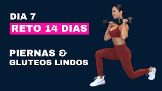 Rutina para aumentar GLUTEOS y PIERNAS  RETO  CALENDARIO 14 DIAS  7 [upl. by Noremak2]