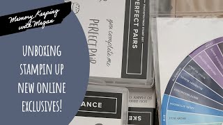 Unboxing new online exclusives and other Stampin Up Supplies [upl. by Ardis712]