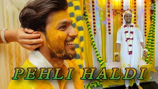 Ibbu Bhai Ki Pehli Haldi 💛 Haldi Vlog Part  1 ibbushkishaadi [upl. by Yehudi491]