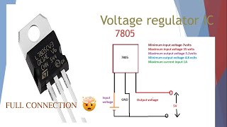 Voltage regulator 7805 IC Put any voltage between 7 to 35 volts and get steady 5v output [upl. by Andrej]