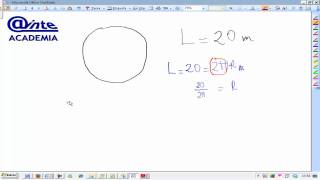 A partir de longitud circunferencia sacar radio Matemáticas 2º ESO Academia Usero Estepona [upl. by Magnuson]