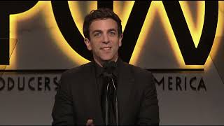 34th Annual Producers Guild Awards  B J Novak Speech [upl. by Bergen44]