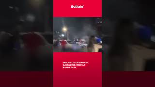 MOTORISTA COM SINAIS DE EMBRIAGUEZ ATROPELA HOMEM EM SP [upl. by Berners]