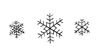 How to Draw Some Simple Snowflakes  StepbyStep Lesson [upl. by Weywadt598]