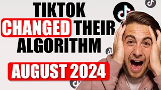 TIKTOK ALGORITHM UPDATE EXPLAINED FOR AUGUST 2024 How To Get Followers On TikTok FASTER [upl. by Utimer897]