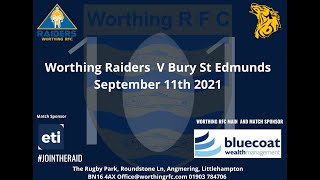 Worthing Raiders V Bury St Edmunds [upl. by Nilsoj]