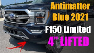 ANTIMATTER BLUE 2021 Ford F150 Limited 4quot Lifted Everest Edition Powerboost 4x4 Beauty [upl. by Karlotte]