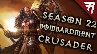 Diablo 3 271 Crusader Build Akkhan Bombardment GR 145 Season 24 [upl. by Marlow]