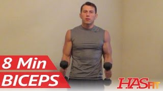 8 Minute Blasting Biceps Workout at Home  Bicep Exercises with Dumbbell  Biceps Work Out Training [upl. by Grevera996]