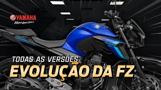 A EVOLUÇÃO DA FAZER 250 🔵 Todos os modelos 2006  2024 😱 nandoangelo [upl. by Kirst515]