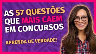 🔴 As 57 QUESTÕES de Língua Portuguesa que MAIS CAEM em CONCURSOS PÚBLICOS [upl. by Ahsekin]