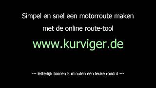 GPSuitleg online motorroute maken met Kurvigerde [upl. by Thirion]