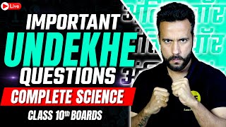 Most Important amp Undekhe Questions of Science  Class 10th Science Board Exam 202324 By Ashu Sir [upl. by Godliman]