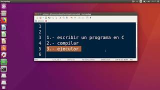 Aprender a programar en C Linux  1  Compilar y Ejecutar [upl. by Warram]