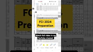 FCI 2024 preparation and strategy fcirecruitment2024 fci2024 fci2025 sarkarinaukri fcivacancy24 [upl. by Prussian]