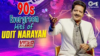 90s Evergreen Hits of Udit Narayan  Video Jukebox  Udit Narayan Playlist  Hindi Song Collections [upl. by Valerian47]