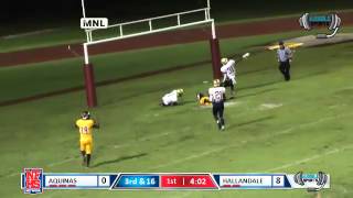 Hallandale 5 Joshua Hammond with a 45 yard TD catch [upl. by Hiroko]