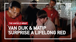 Virgil Van Dijk amp Joel Matip Surprise A Lifelong Liverpool fan  TAW Special [upl. by Marshal205]